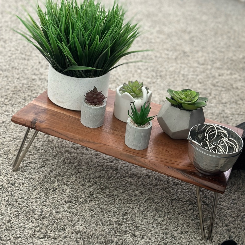 Mini Succulents + Faux Plant